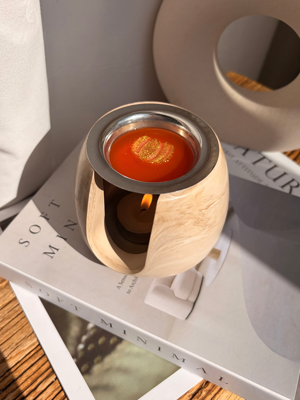 The Subtle Marble Wax Burner