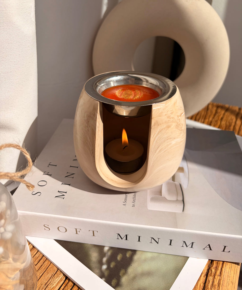 The Subtle Marble Wax Burner