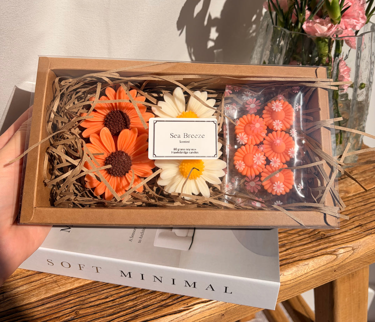 Handmade Flower Wax Melt Gift Set