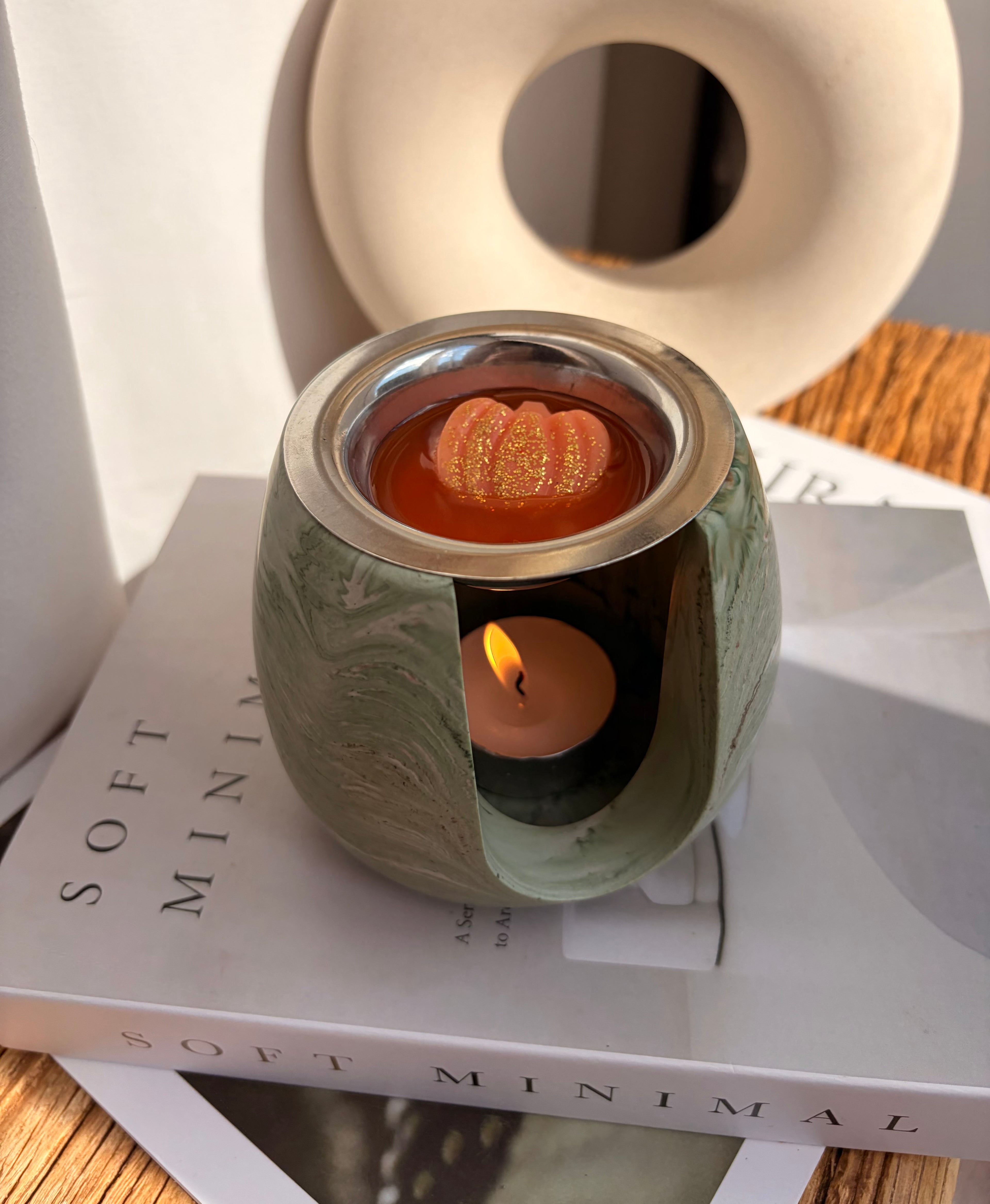 The Sage Green Wax Melt Burner