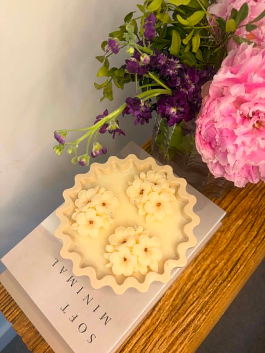 The Three Wick Double Flower Candle