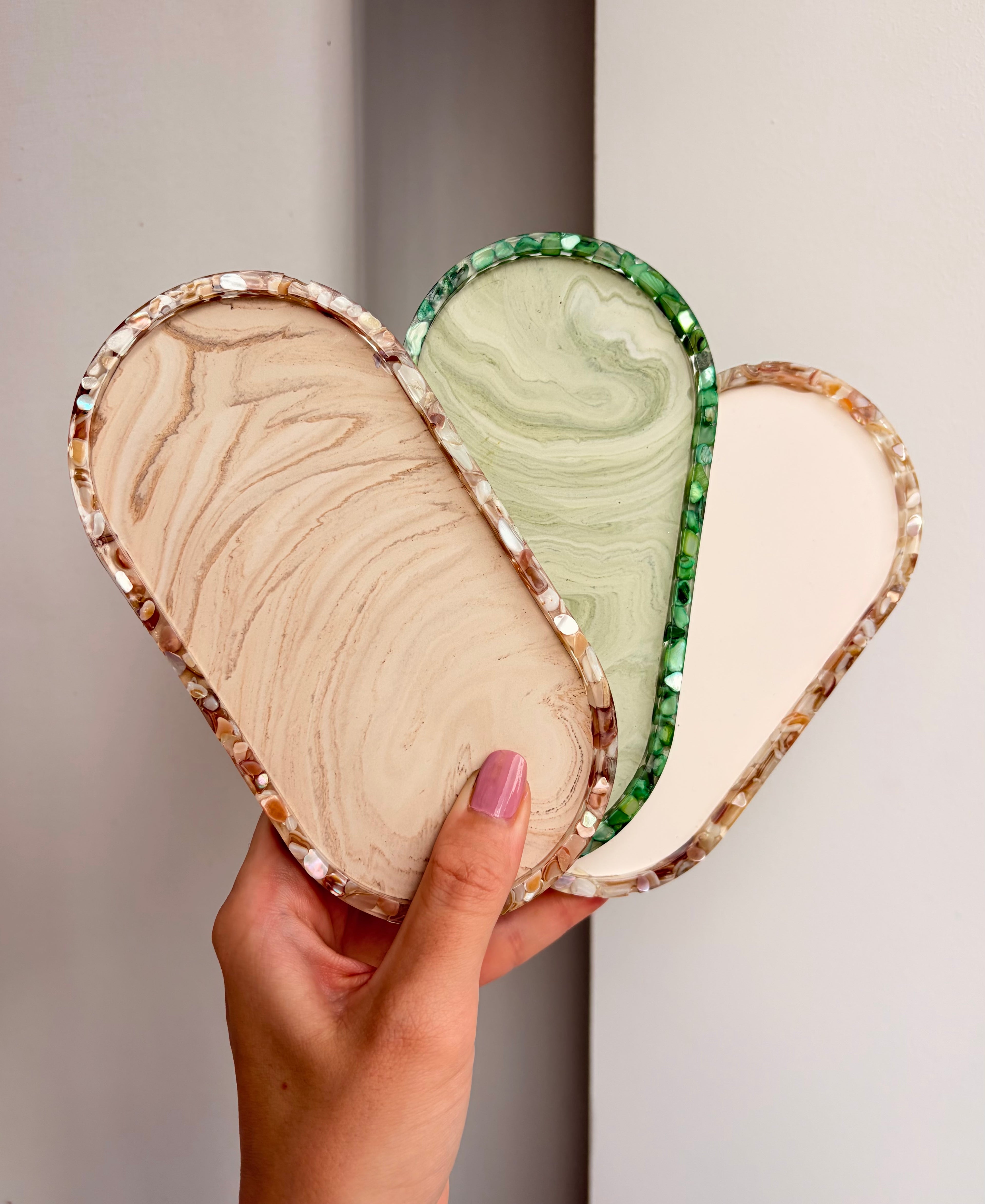 Mother Of Pearl Pebble Tray