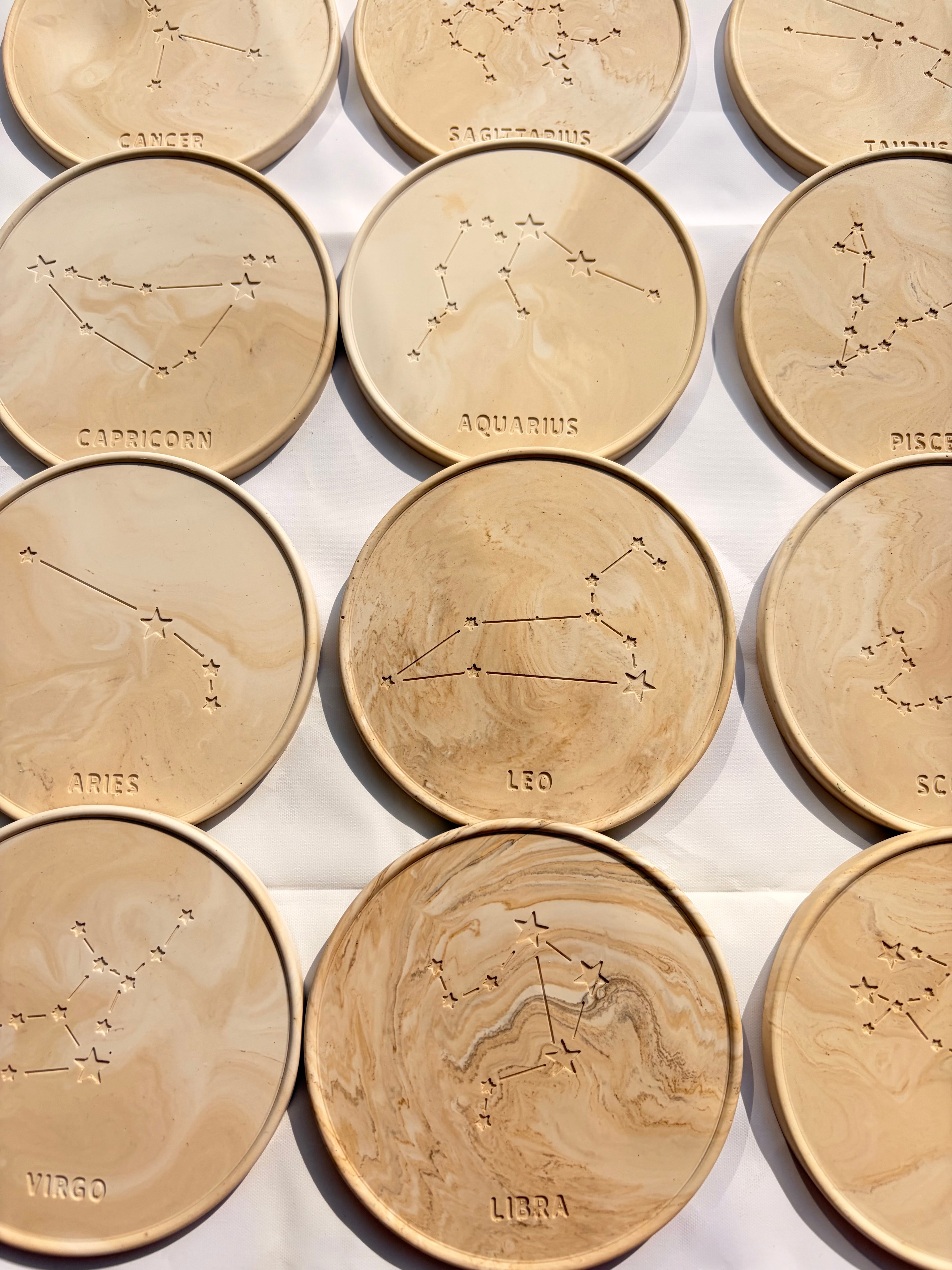 Zodiac Constellation Coaster / candle holder