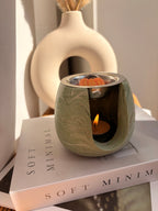 The Sage Green Wax Melt Burner