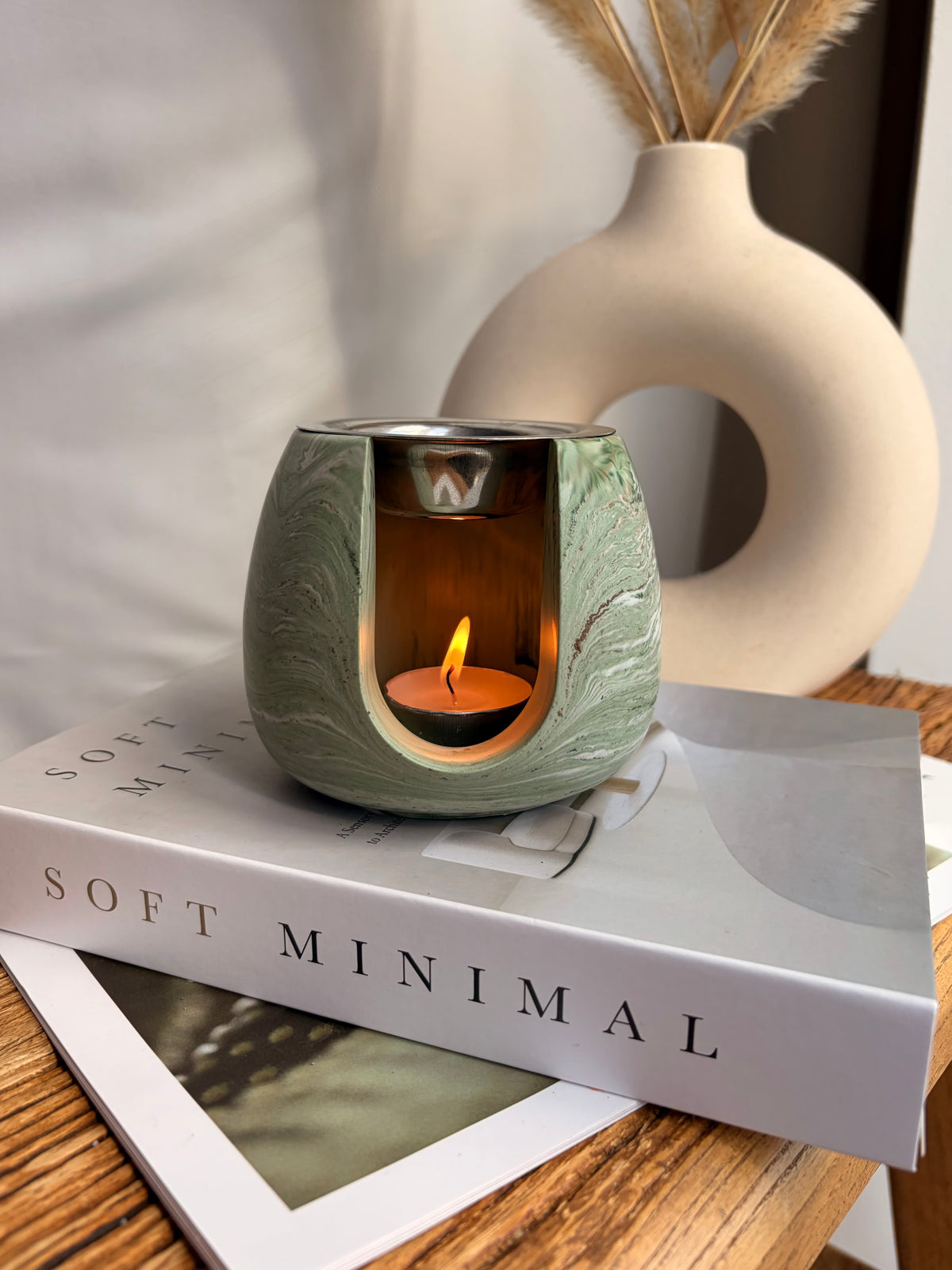 The Sage Green Wax Melt Burner