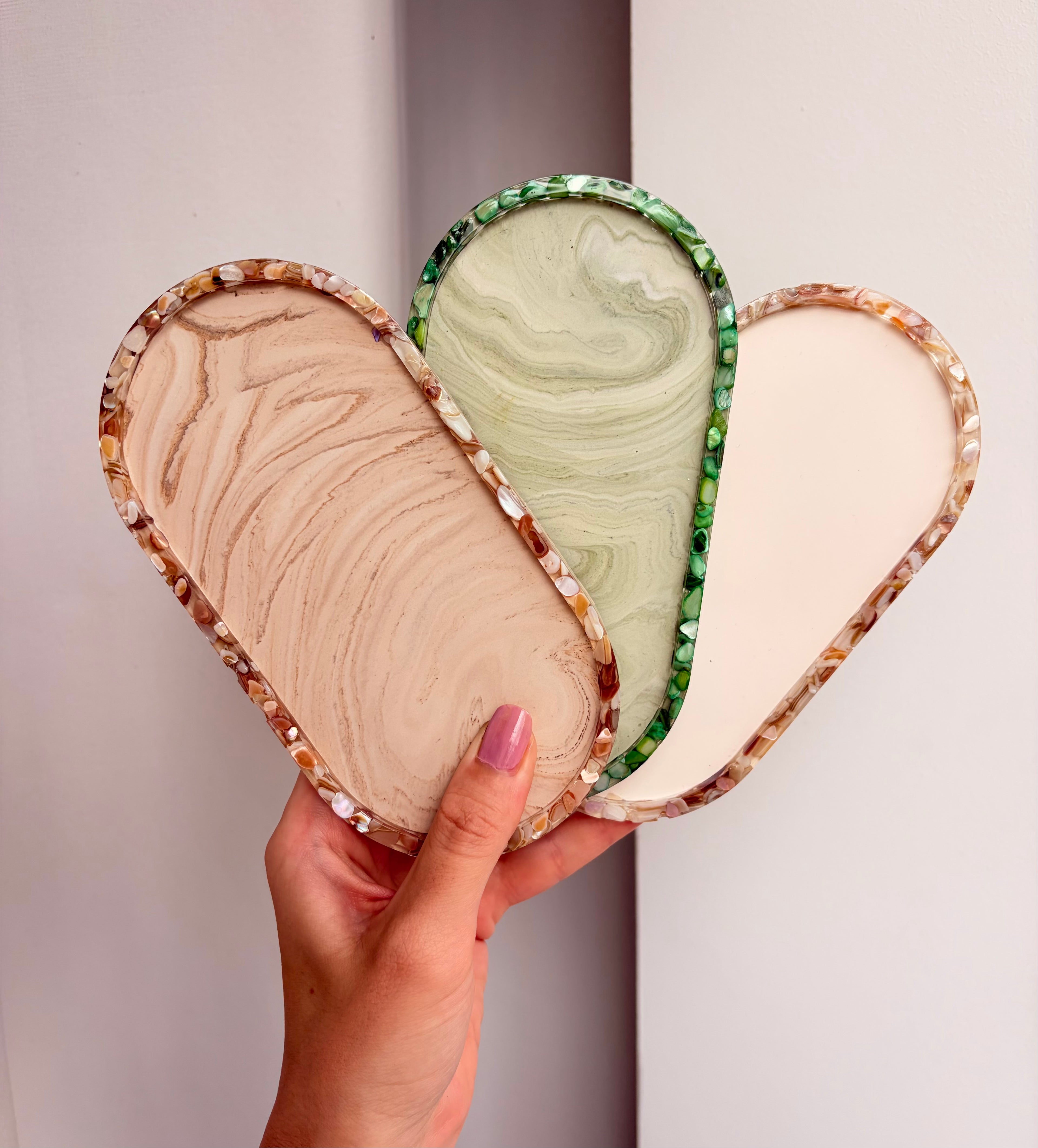 Mother Of Pearl Pebble Tray