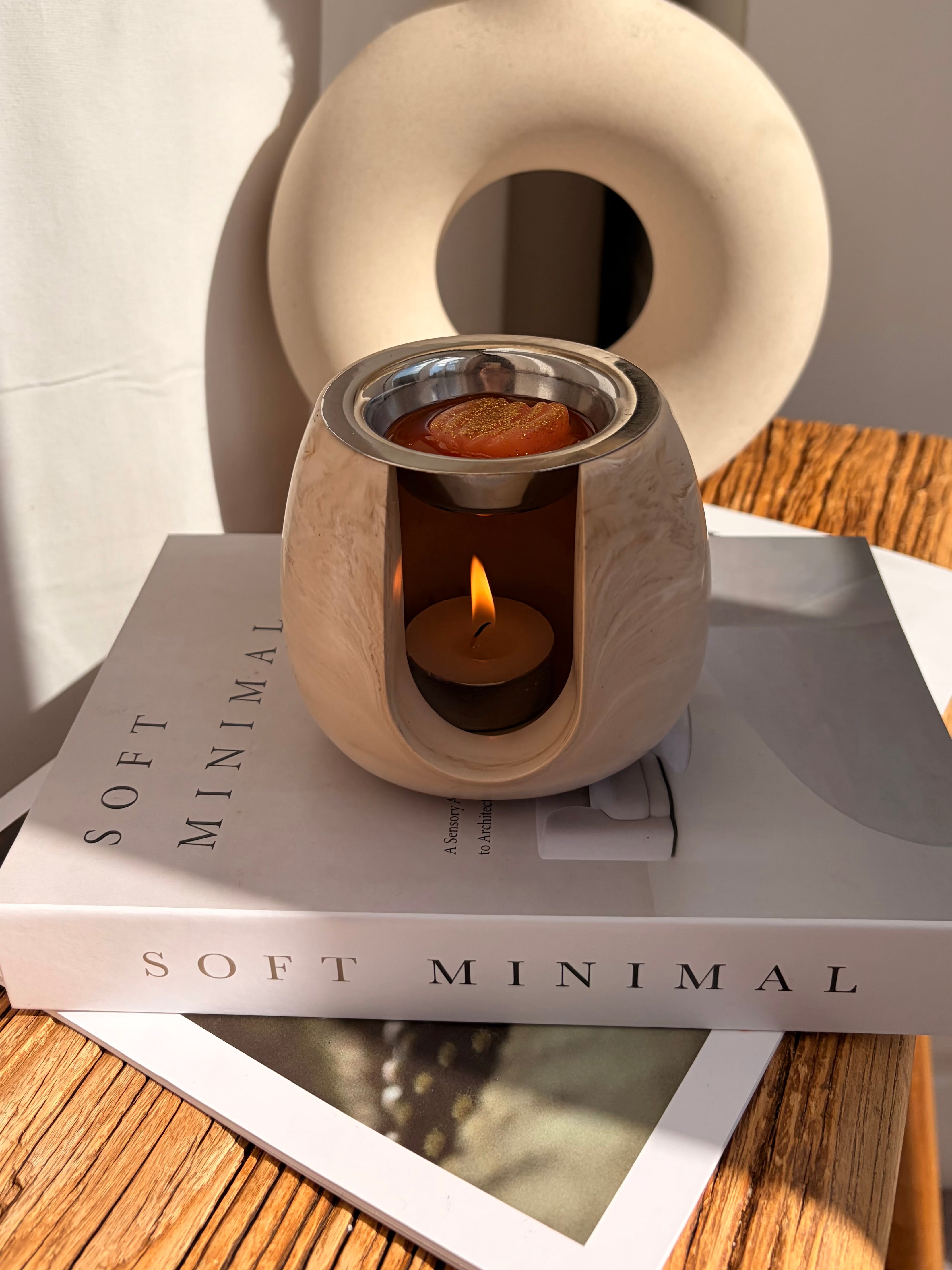 The Subtle Marble Wax Burner