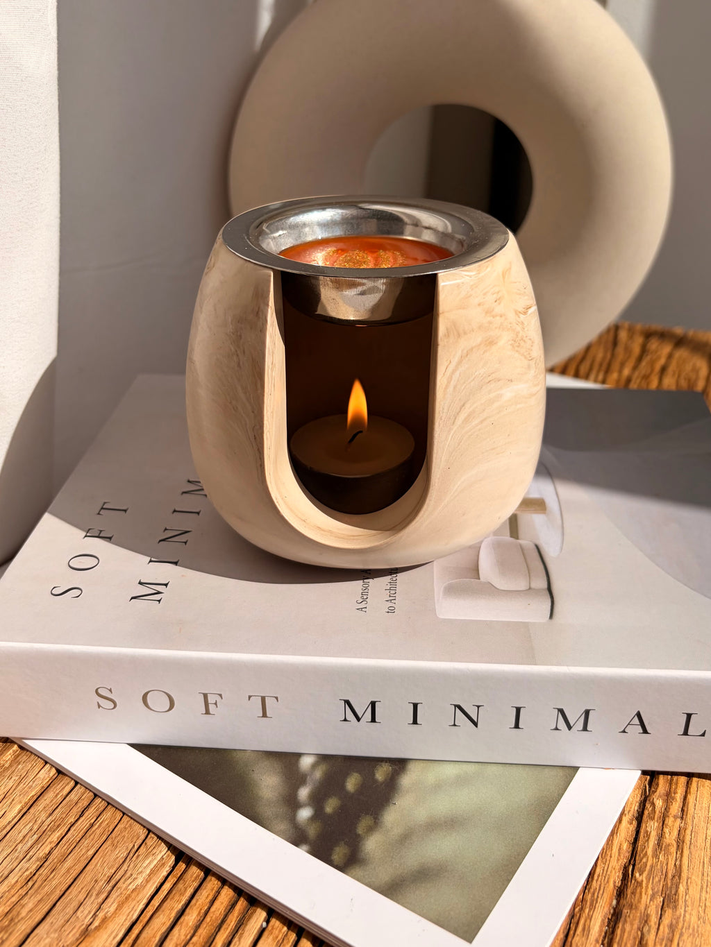 The Subtle Marble Wax Burner