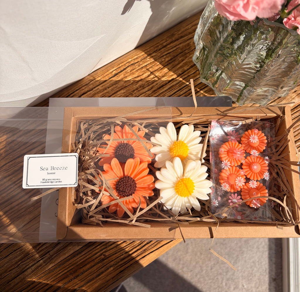 Handmade Flower Wax Melt Gift Set