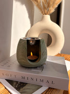 The Sage Green Wax Melt Burner