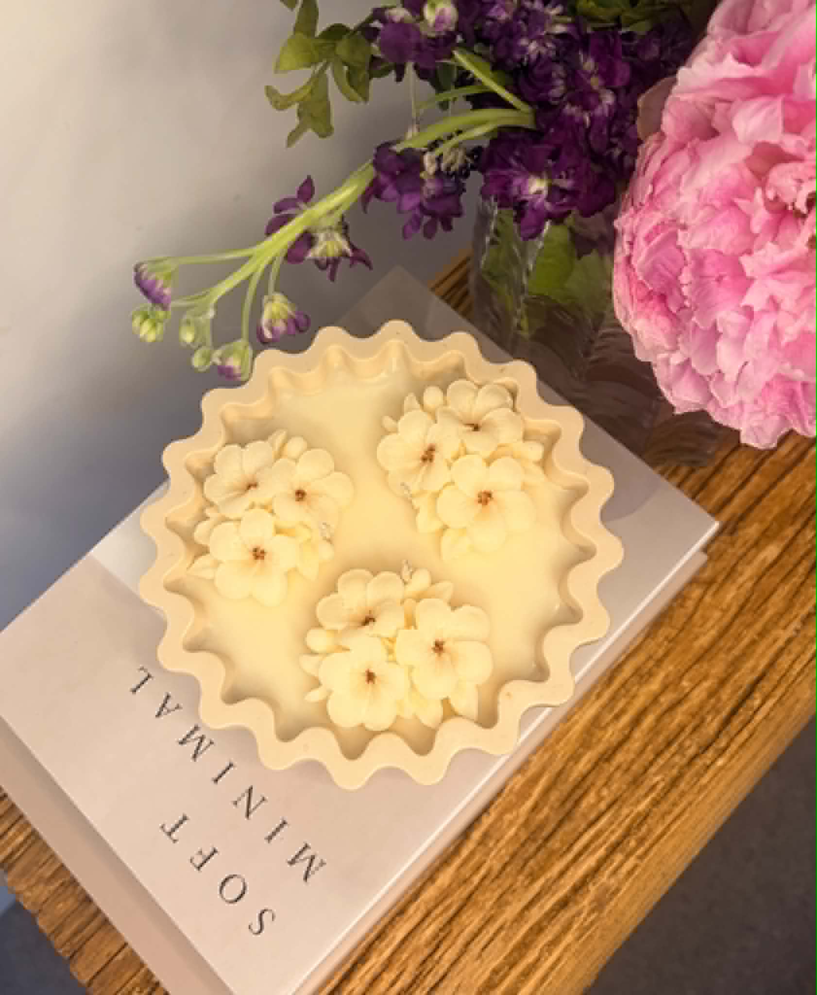 The Three Wick Double Flower Candle