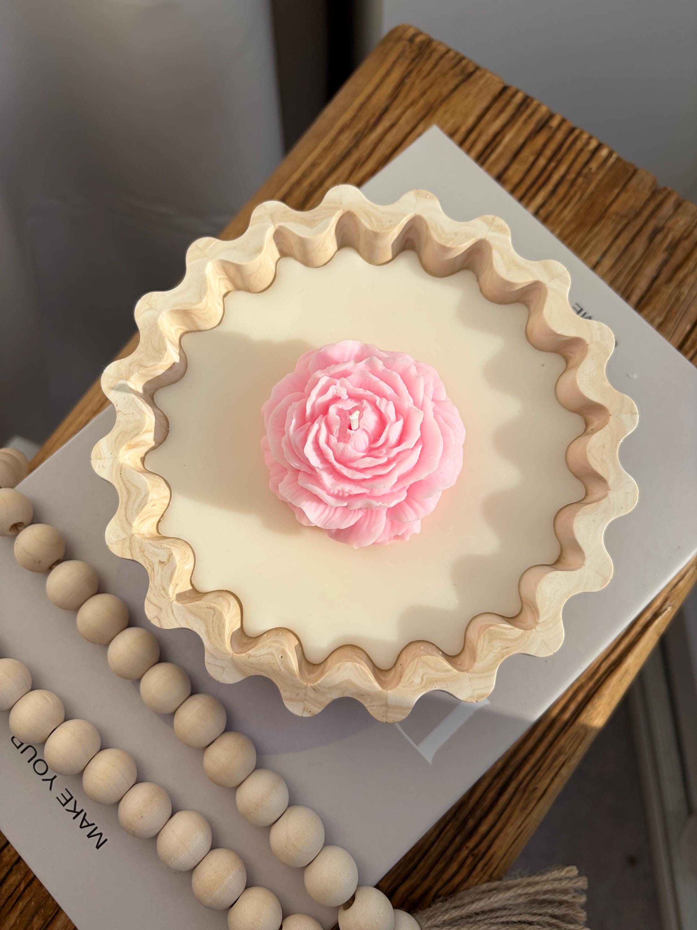 The Oversized Peony Candle