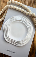The Ruffled Scalloped Edge Candle Plate