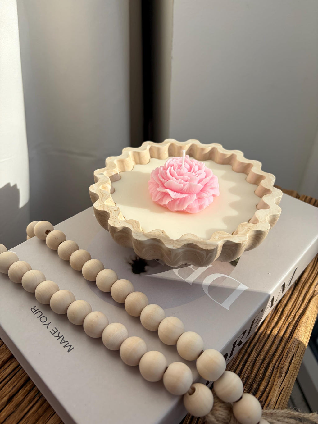 The Oversized Peony Candle