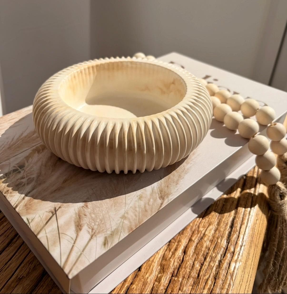 The Ribbed Decorative Bowl