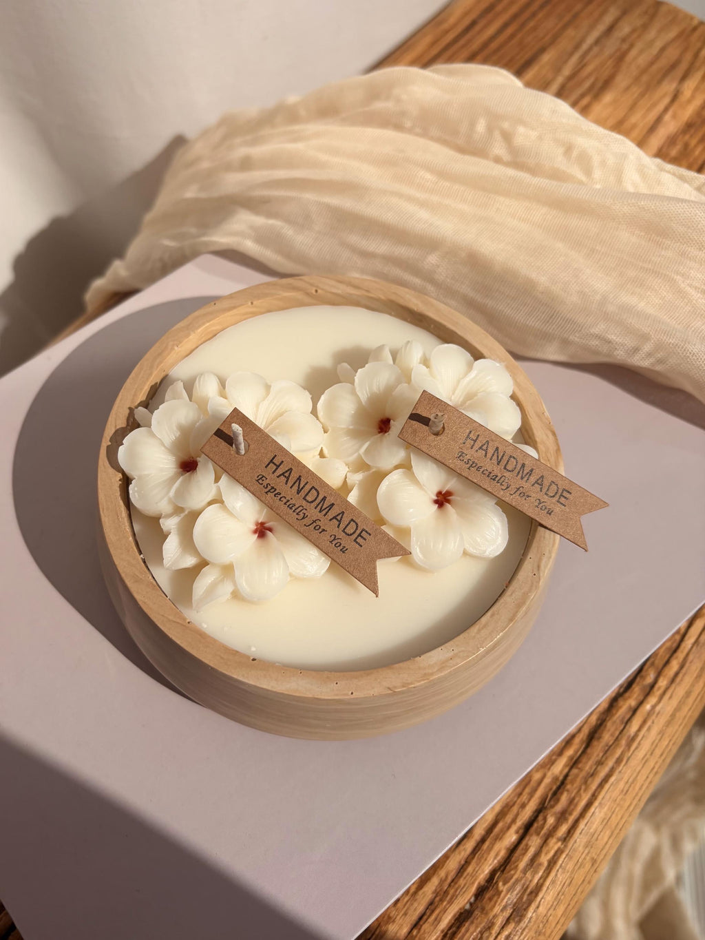 The Double Flower Two Wick Candle
