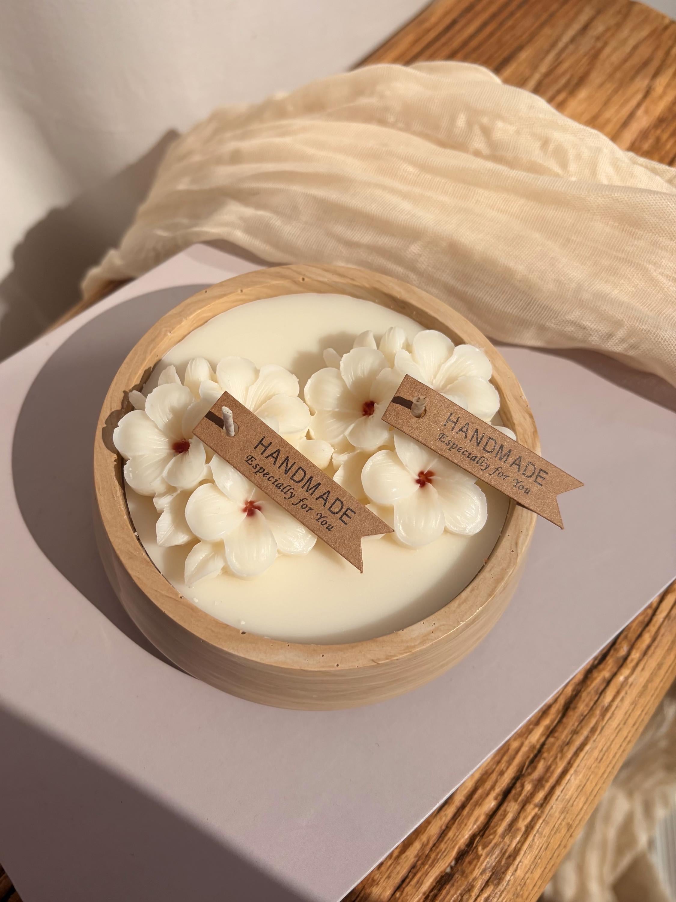 The Double Flower Two Wick Candle